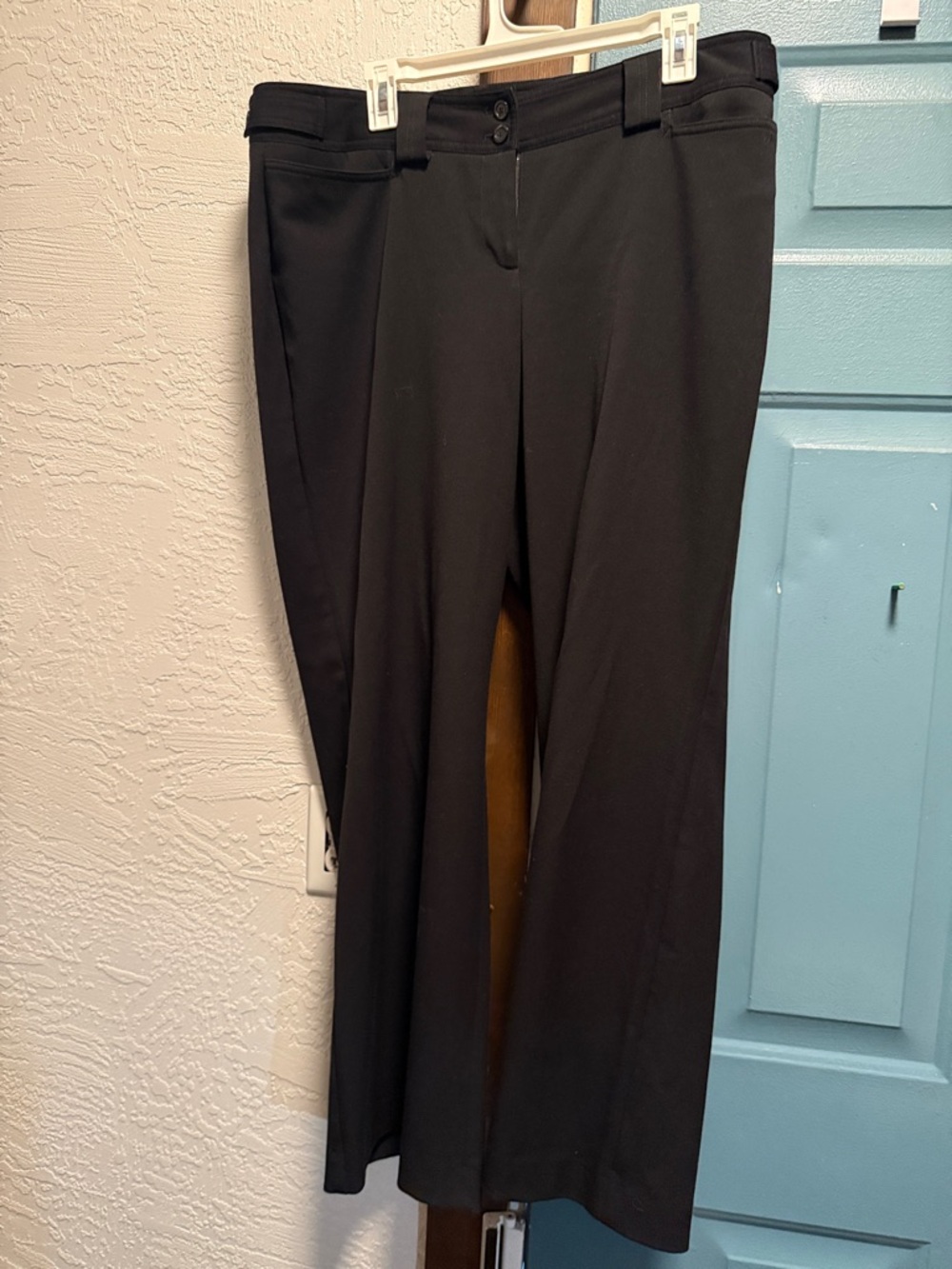 Lane Bryant Black Straight-Leg Dress Trousers